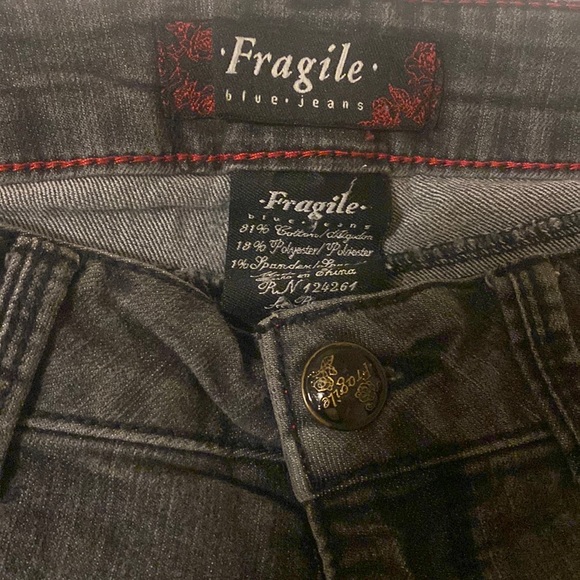 Fragile Jeans black skinny size 11 - Picture 1 of 5